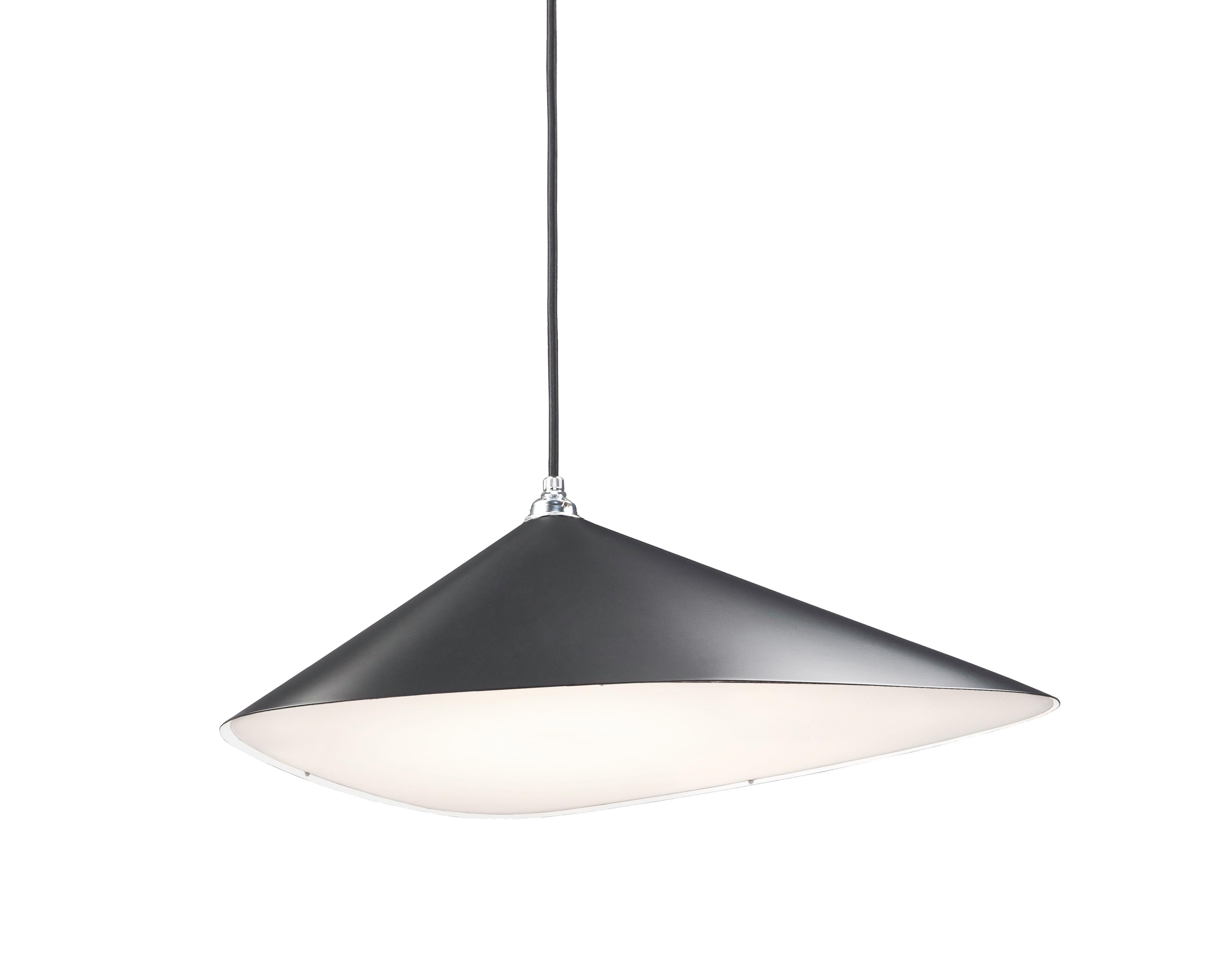 Metallo Lampada a sospensione 'Emily I' di Daniel Becker in bianco opaco per Moss Objects in vendita