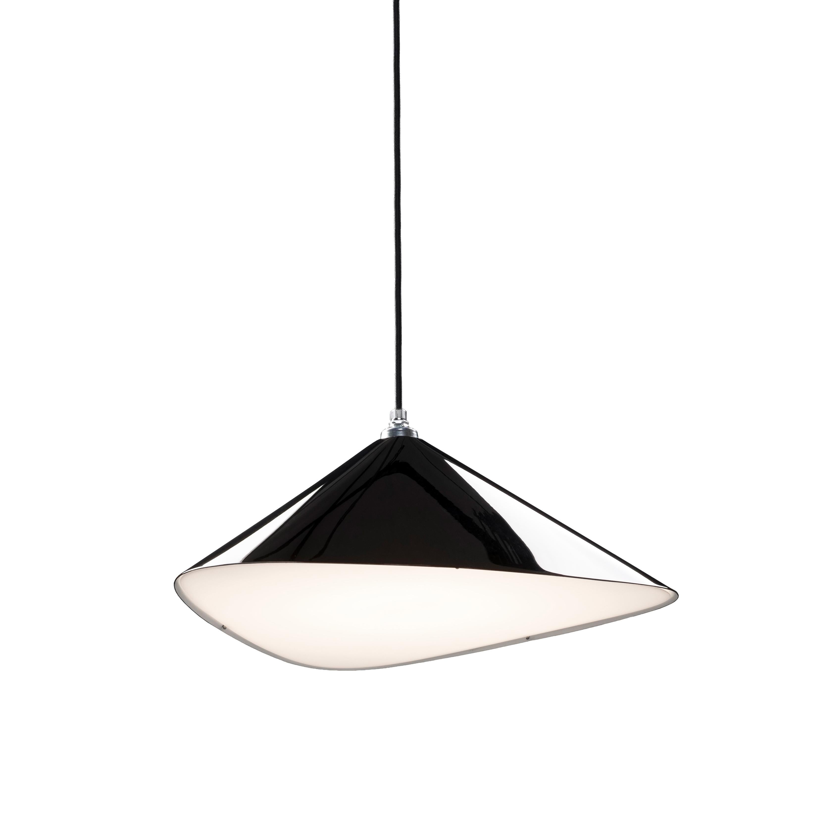 Lampada a sospensione 'Emily II' di Daniel Becker in bianco opaco per Moss Objects in vendita 1