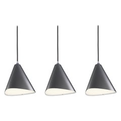 Daniel Becker 'Emily III' Pendant Lamp in Anthracite for Moss Objects