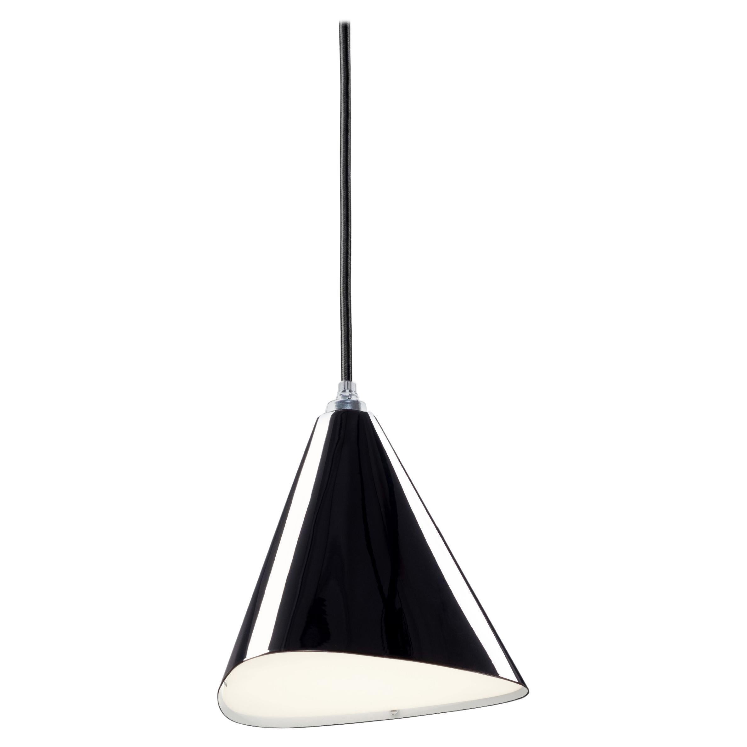 'Emily III' Pendant Lamp in Gloss Black for Moss Objects For Sale