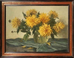 Natura morta con girasoli - Olio su tela di Daniel Been - Inizio XX secolo
