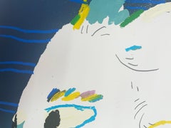 Bañistas triple sombra (Triple Shadow Bathers), figurative painting, organic