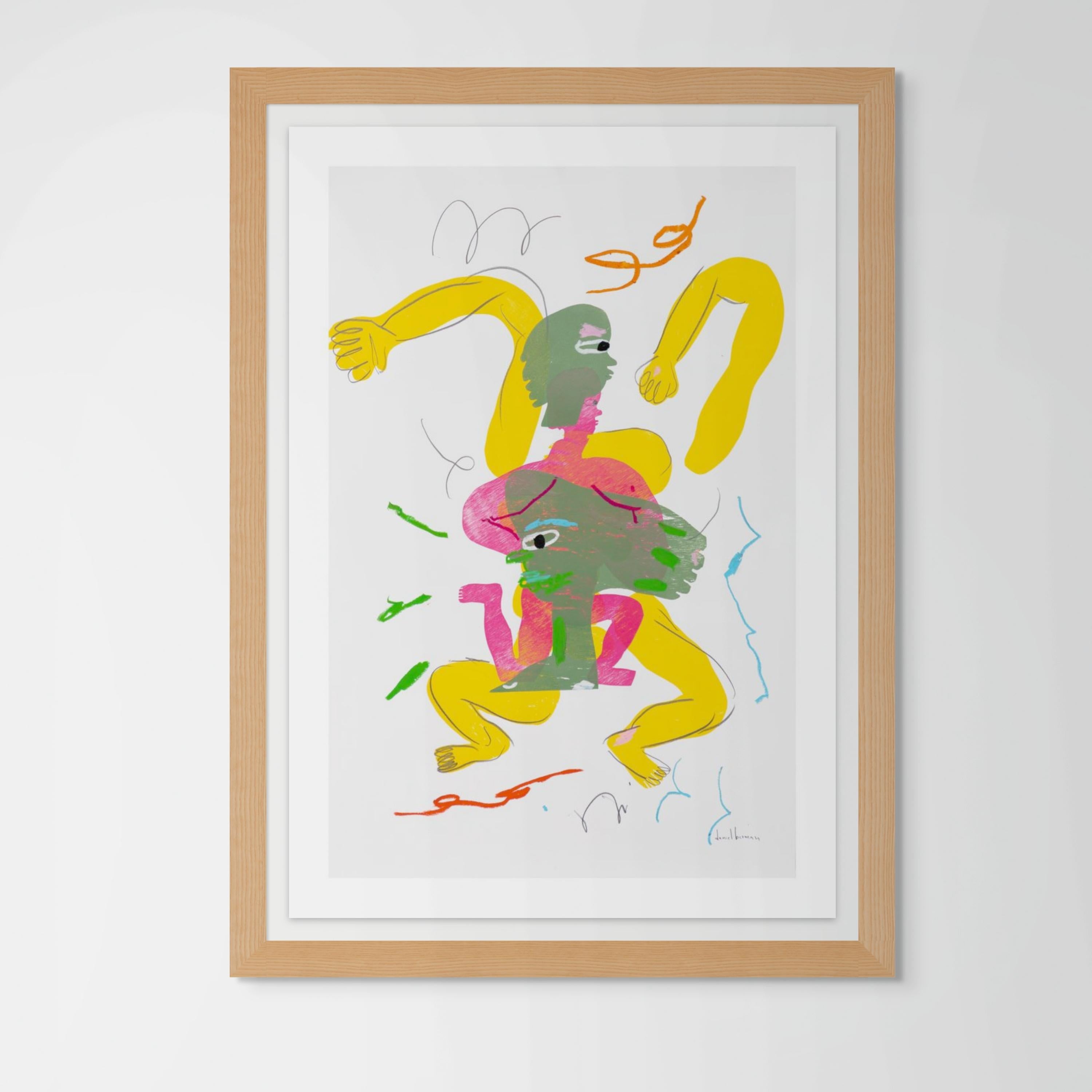 V1, Serie Variaciones de un cuerpo en 12 pasos - Print de Daniel Berman