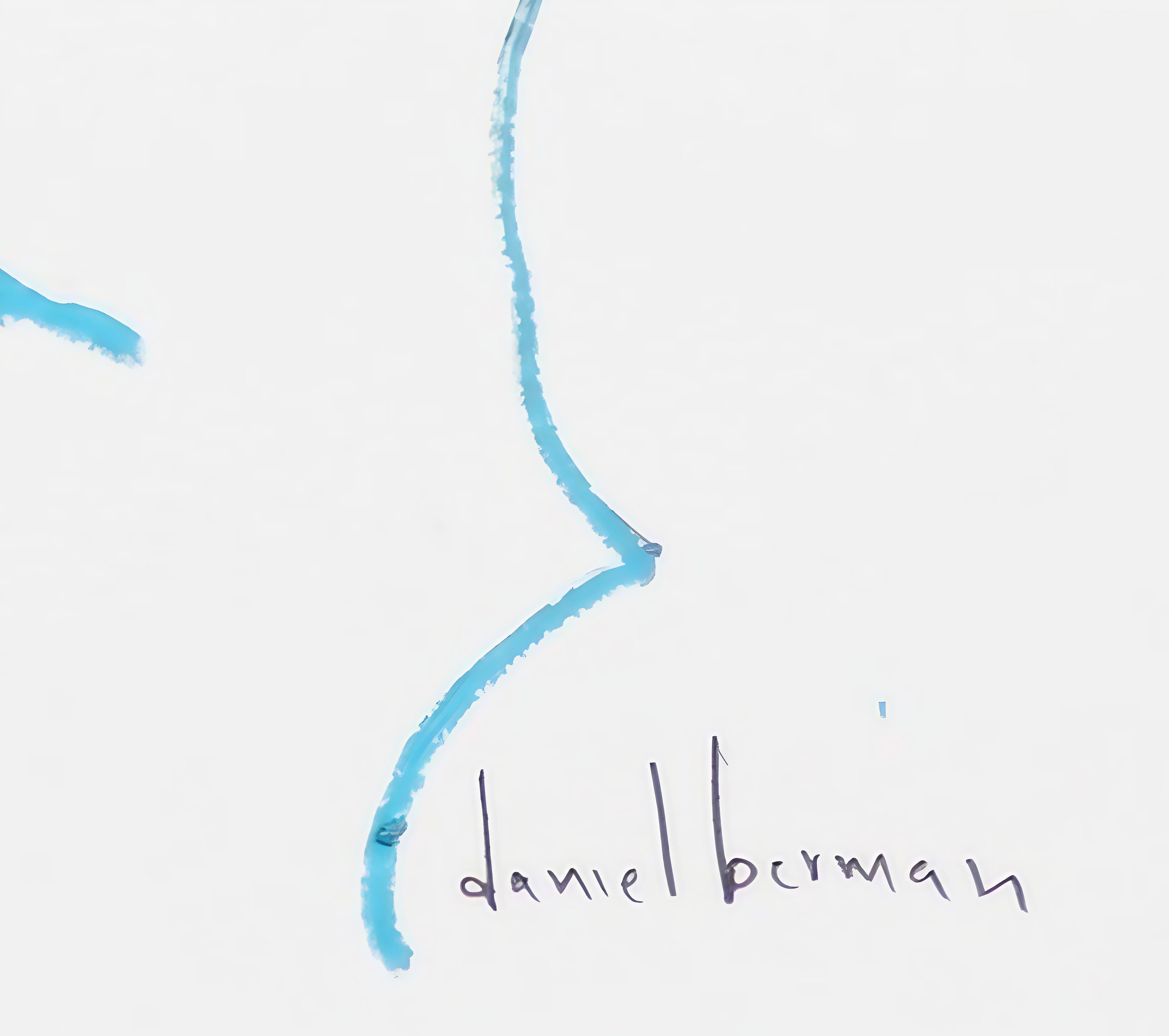 V1, Serie Variaciones de un cuerpo en 12 pasos - Abstract Print Blanco de Daniel Berman