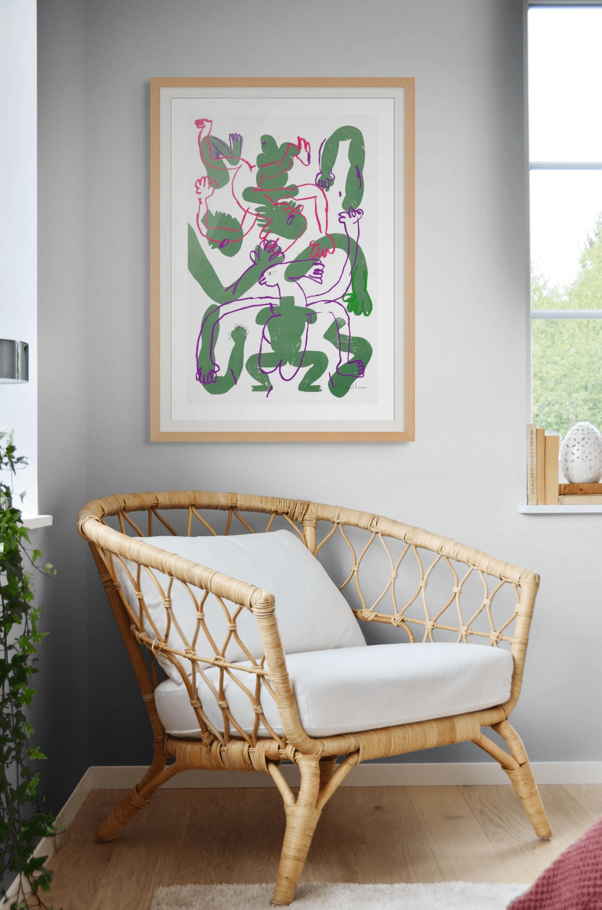 V2, Serie Variaciones de un cuerpo en 12 pasos - Print de Daniel Berman