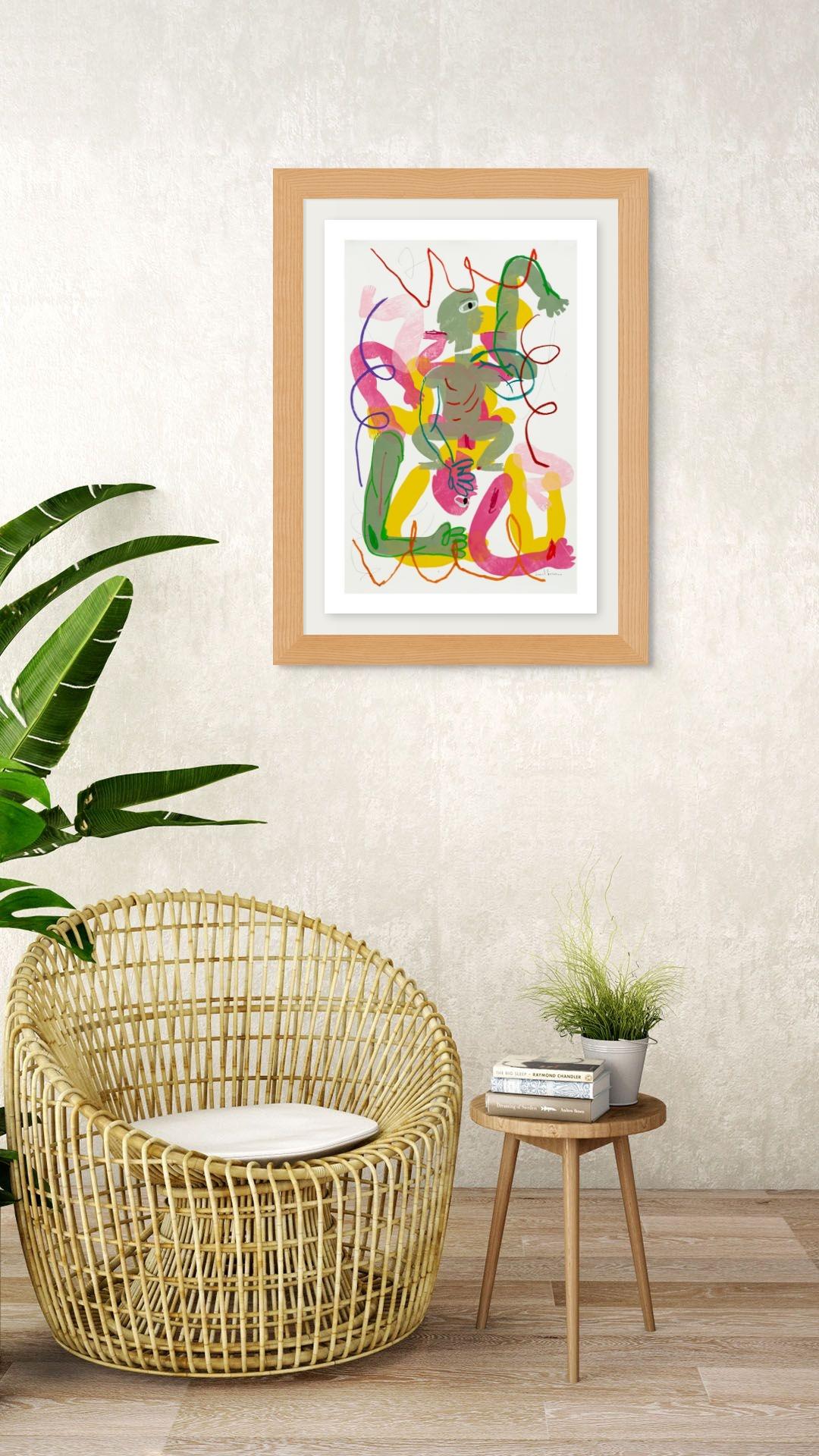 V3, Serie Variaciones de un cuerpo en 12 pasos - Print de Daniel Berman