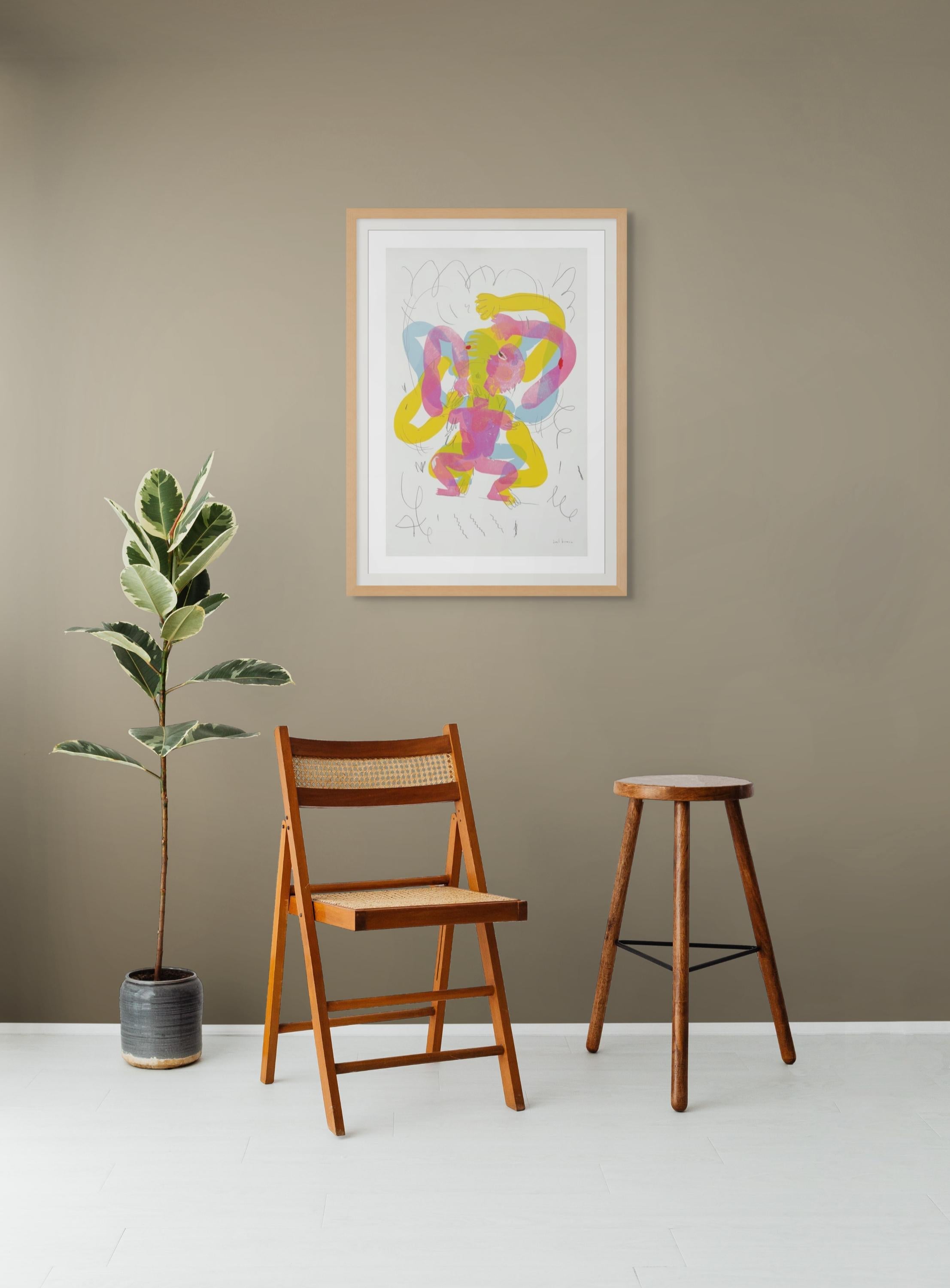 V4, Serie Variaciones de un cuerpo en 12 pasos - Print de Daniel Berman