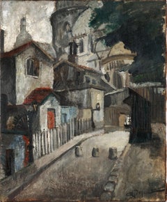 Early 20th Century French Impressionist -- Paris, Montmartre with Sacré-Coeur