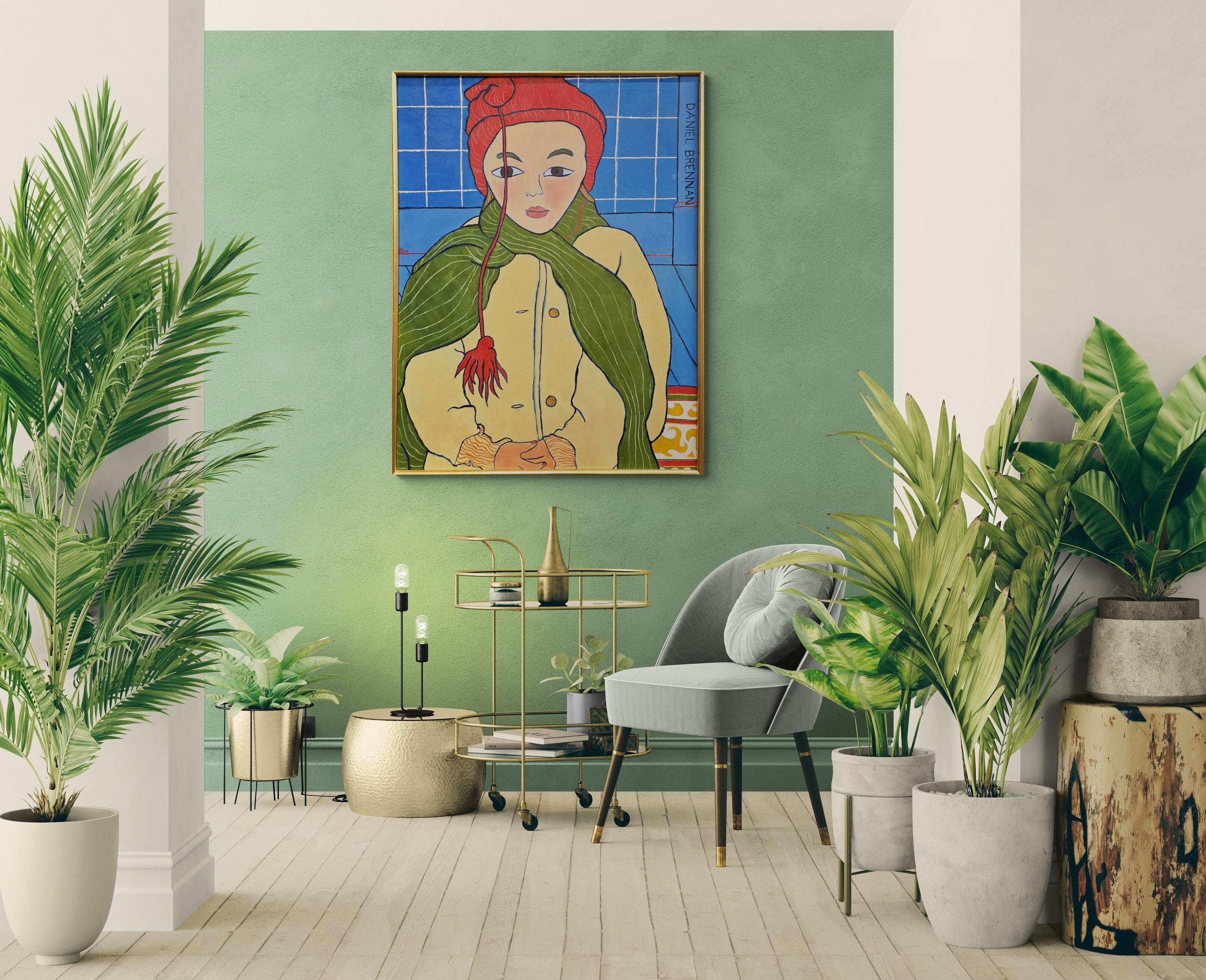 Mädchen mit Halstuch (Moderne), Painting, von Daniel Brennan