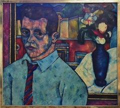 Male Portrait with Still Life (Mid-Century, Modern, Portrait, Vibrant, ~47% OFF)