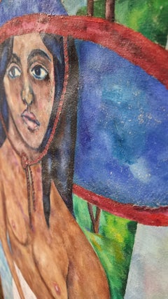 Nu partiel avec chapeau