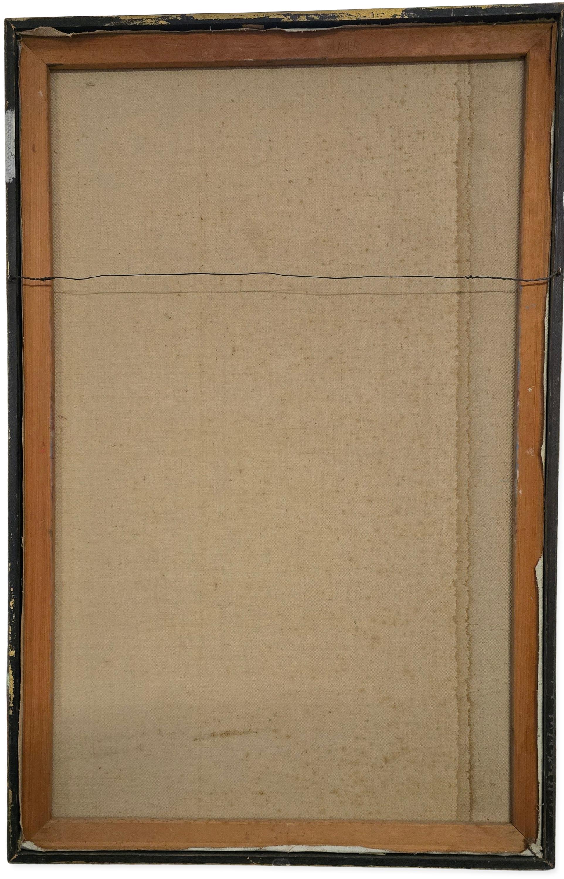 Frau im Mantel (Mitte des Jahrhunderts, Modern, Porträt, Naiv, ~40% OFF LIMITED TIME) im Angebot 8