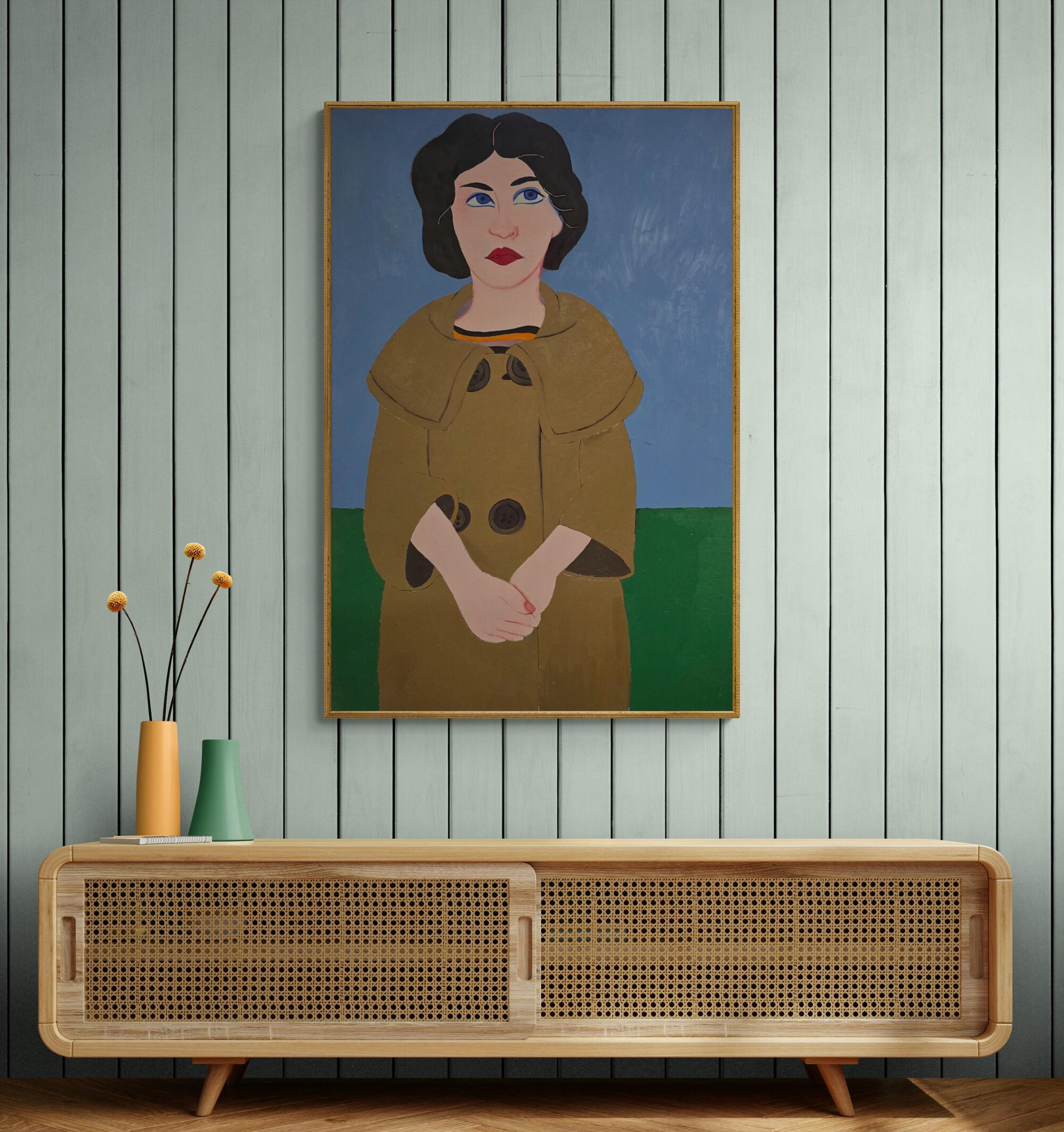 Daniel Brennan
Frau im Mantel
Öl auf Leinwand
Jahr: 1960er Jahre
Größe ungerahmt: 48 x 31 Zoll (121,92 x 78,74 cm)
Größe gerahmt: 49,5 x 32,25 x 2 Zoll (125,73 x 81,91 x 5,08 cm)
COA bereitgestellt


* Zustand: Bild in gutem Vintage-Zustand.