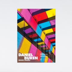Daniel Buren, Broken Squares, 2013 Exhibition museum poster, psychedelic 