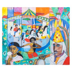 Daniel "Carosel" Abstract Figurative Oil Painting