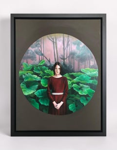 El Bosque De Los Mitos, Framed Oil and Acrylic Painting