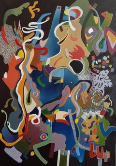 Art abstrait contemporain français par Daniel Cayo -  C'est le Vent qui Passe