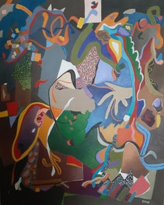 Arte contemporanea astratta francese di Daniel Cayo -  La chiamata