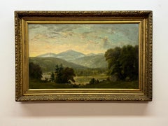 Antique Daniel Charles Grose Mountain landscape, painting c.1885