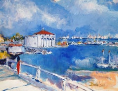 Harbor Gaze, Painting, Acrylic on Other
