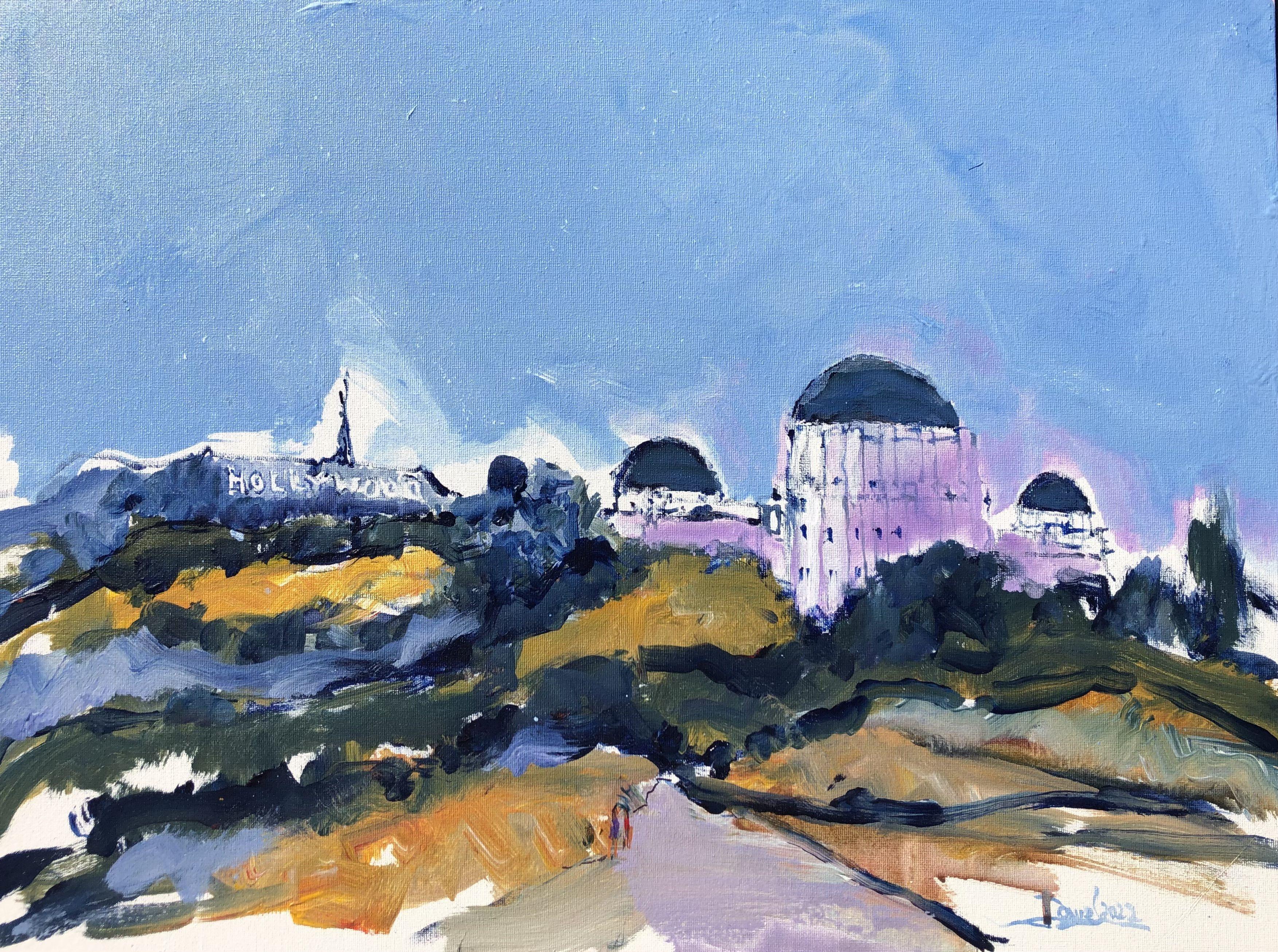 Entorno del Observatorio, Pintura, Acrílico sobre Otro - Painting de Daniel Clarke