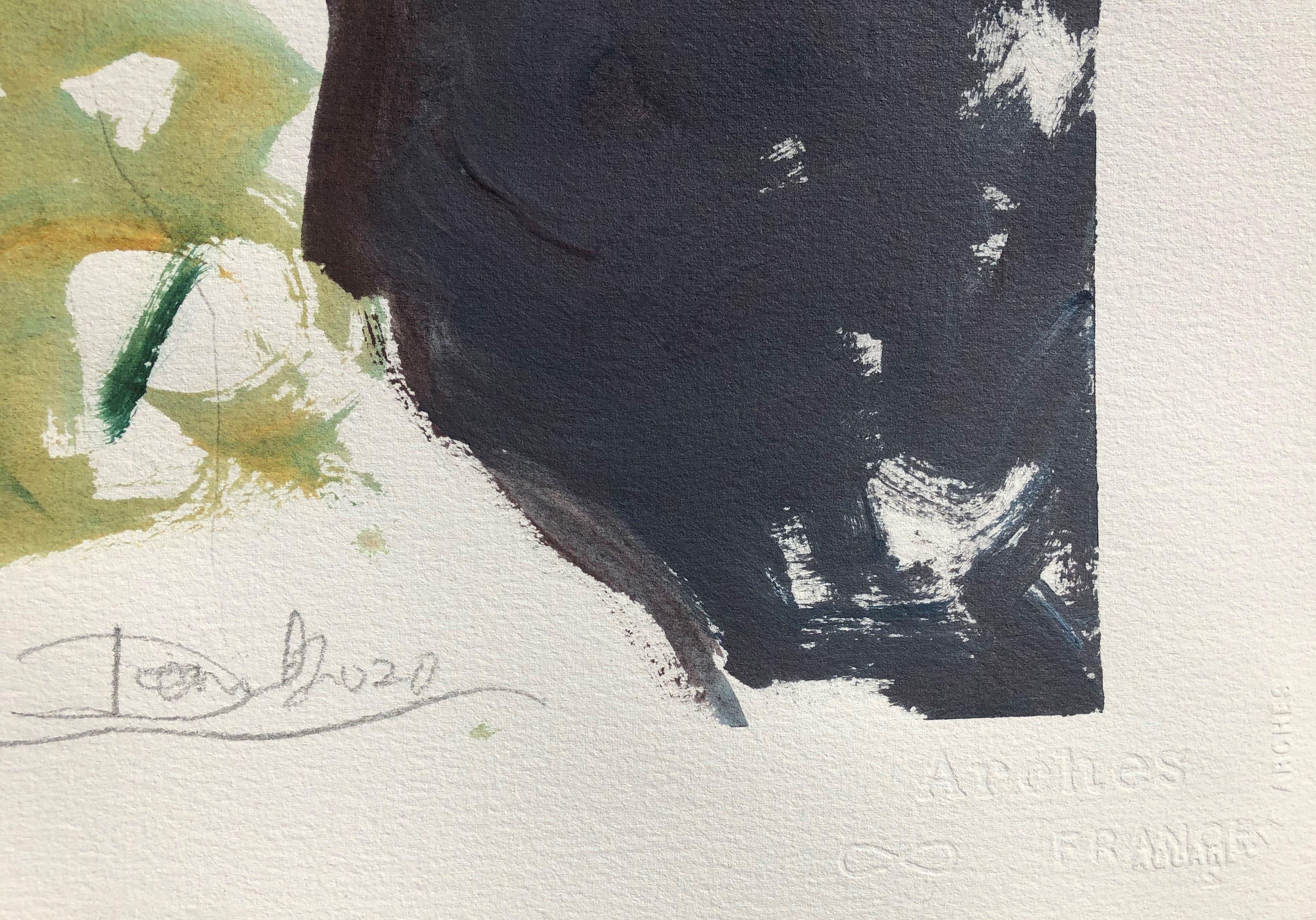 Persistent Garden, Gemälde, Acryl auf Papier – Painting von Daniel Clarke