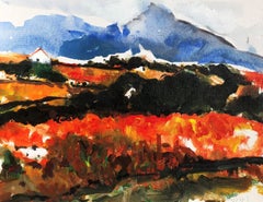 Swiss Autumn Colors, Painting, Acrylic on Canvas