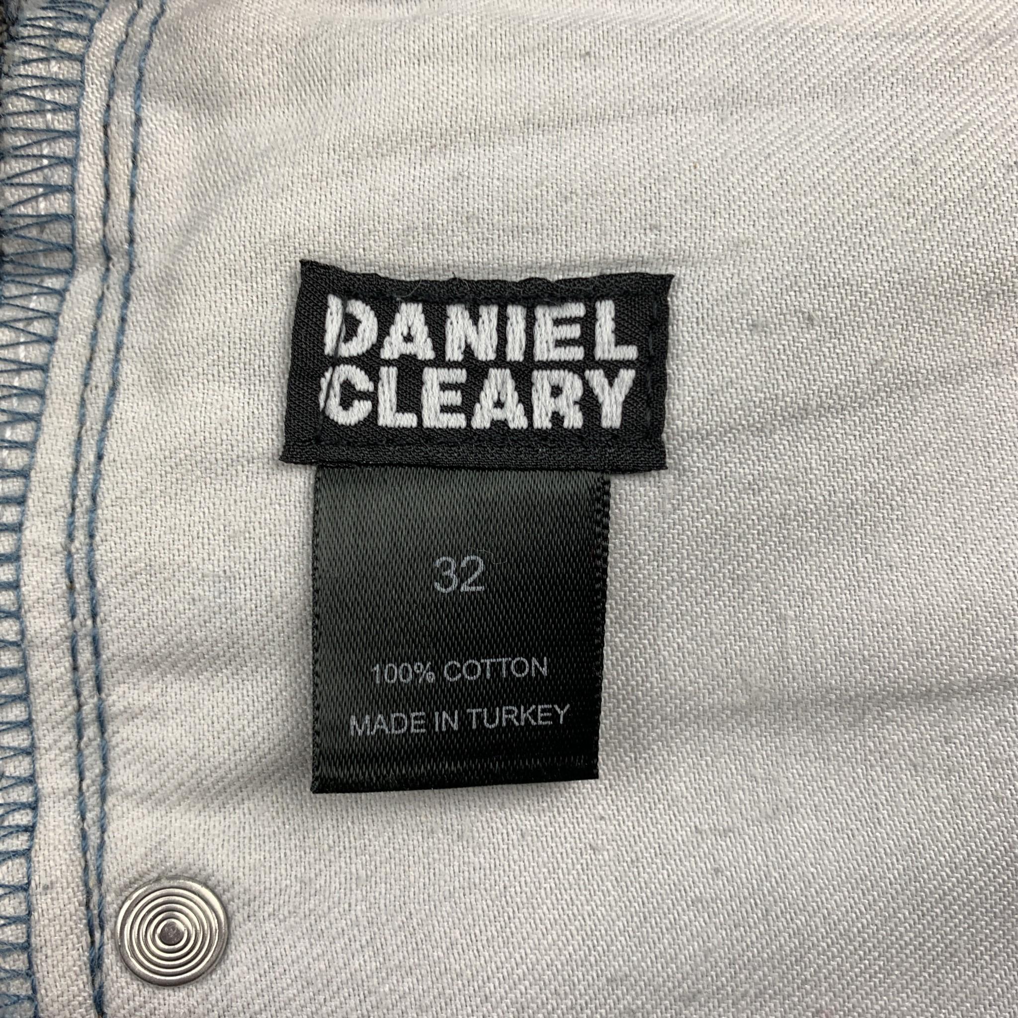 DANIEL CLEARY Size 36 Indigo Wash Selvedge Denim Button Fly Jeans In Excellent Condition In San Francisco, CA