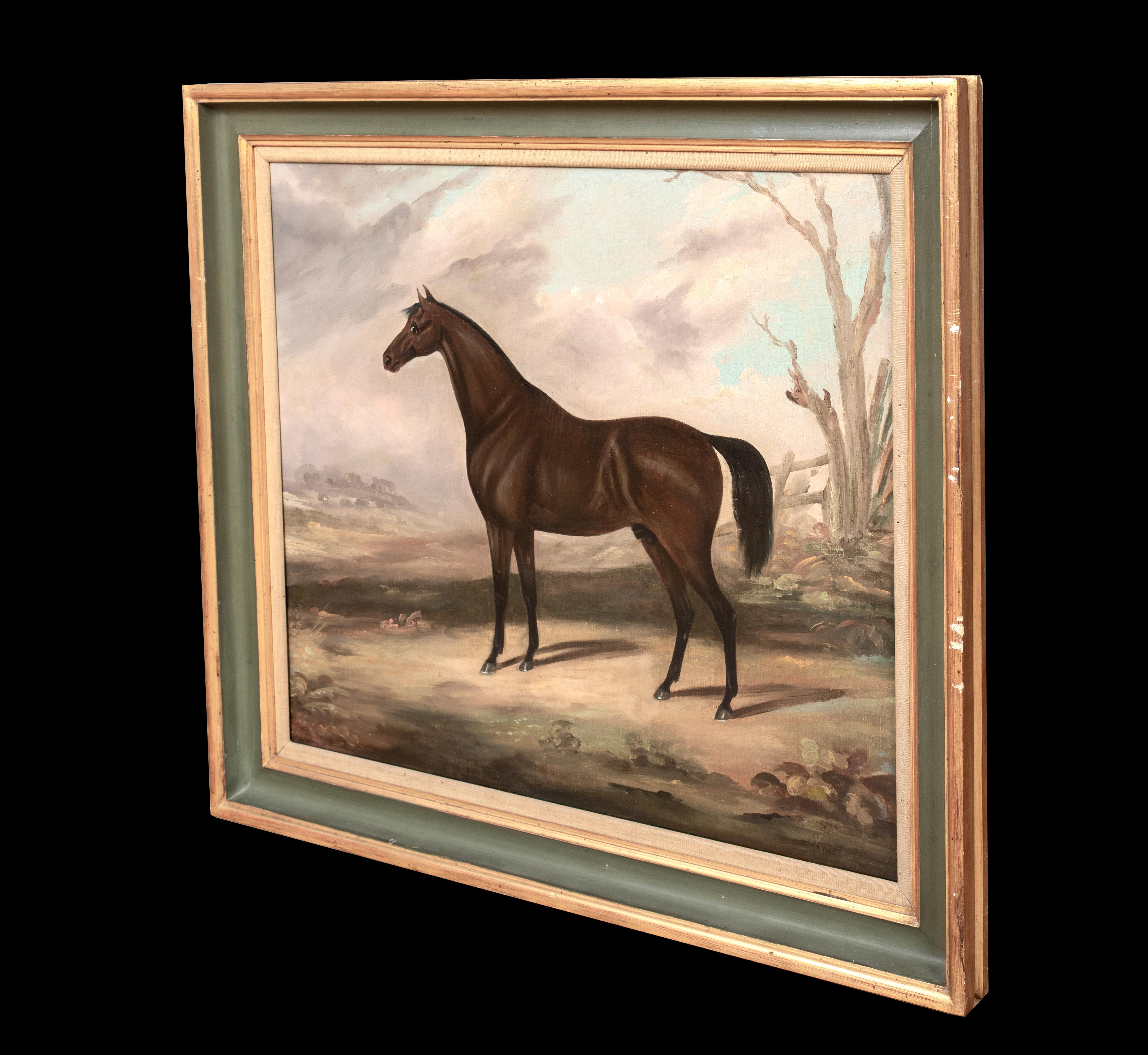 Dark Bay Hunter IN A Landscape, 19th Century  Daniel CLOWES (1774-1829)  Large 1 For Sale 4