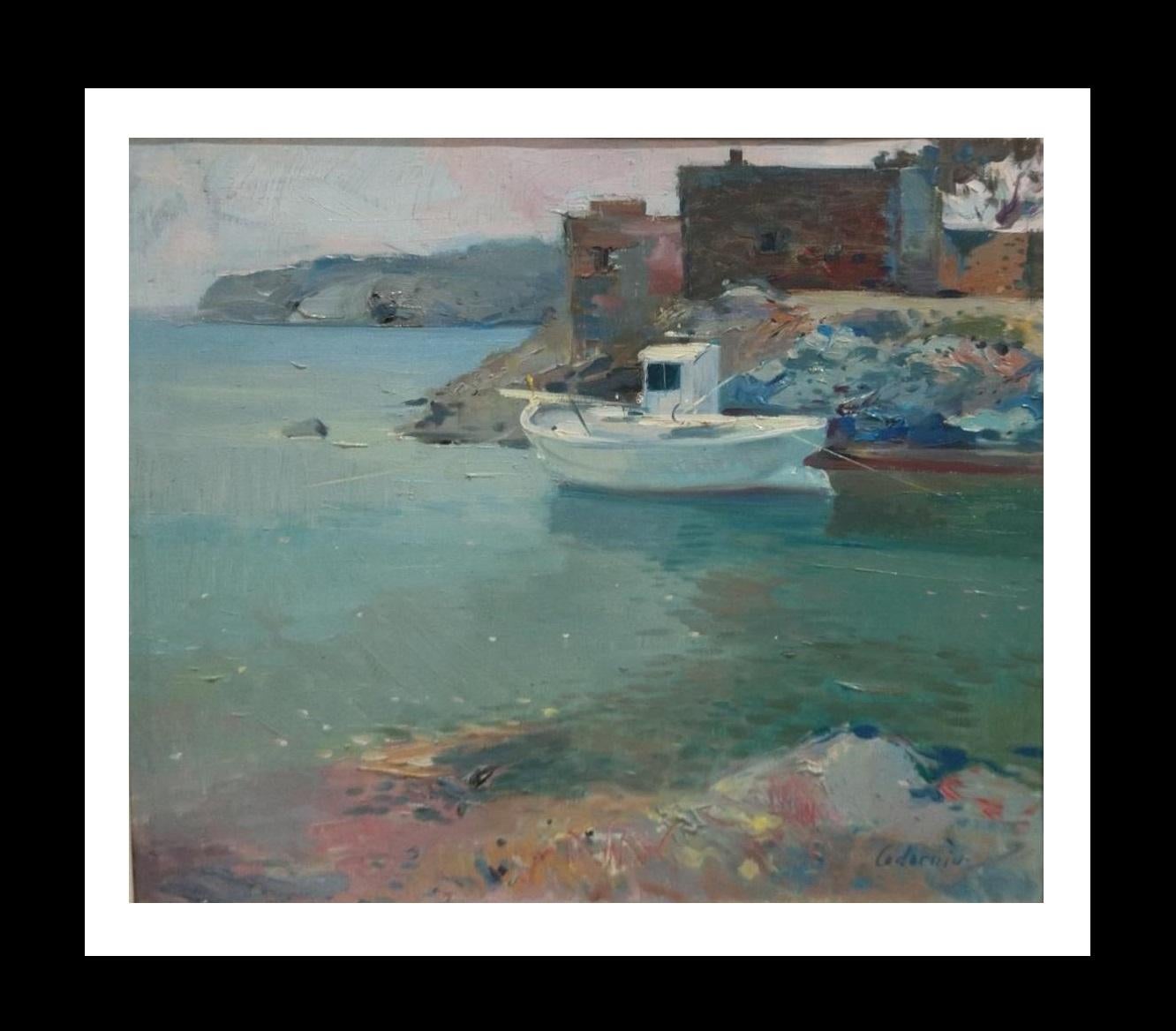 Daniel Codorniu Landscape Painting -  Codorniu  34  Majorca   expressionist acrylic painting