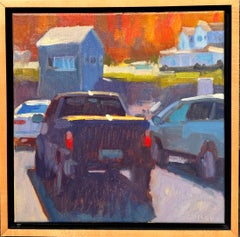 Daniel Corey “Ogunquit Parking Lot #2” Contemporary Maine Street Scene Oil