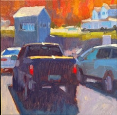 Daniel Corey “Ogunquit Parking Lot #2” Contemporary Maine Street Scene Oil