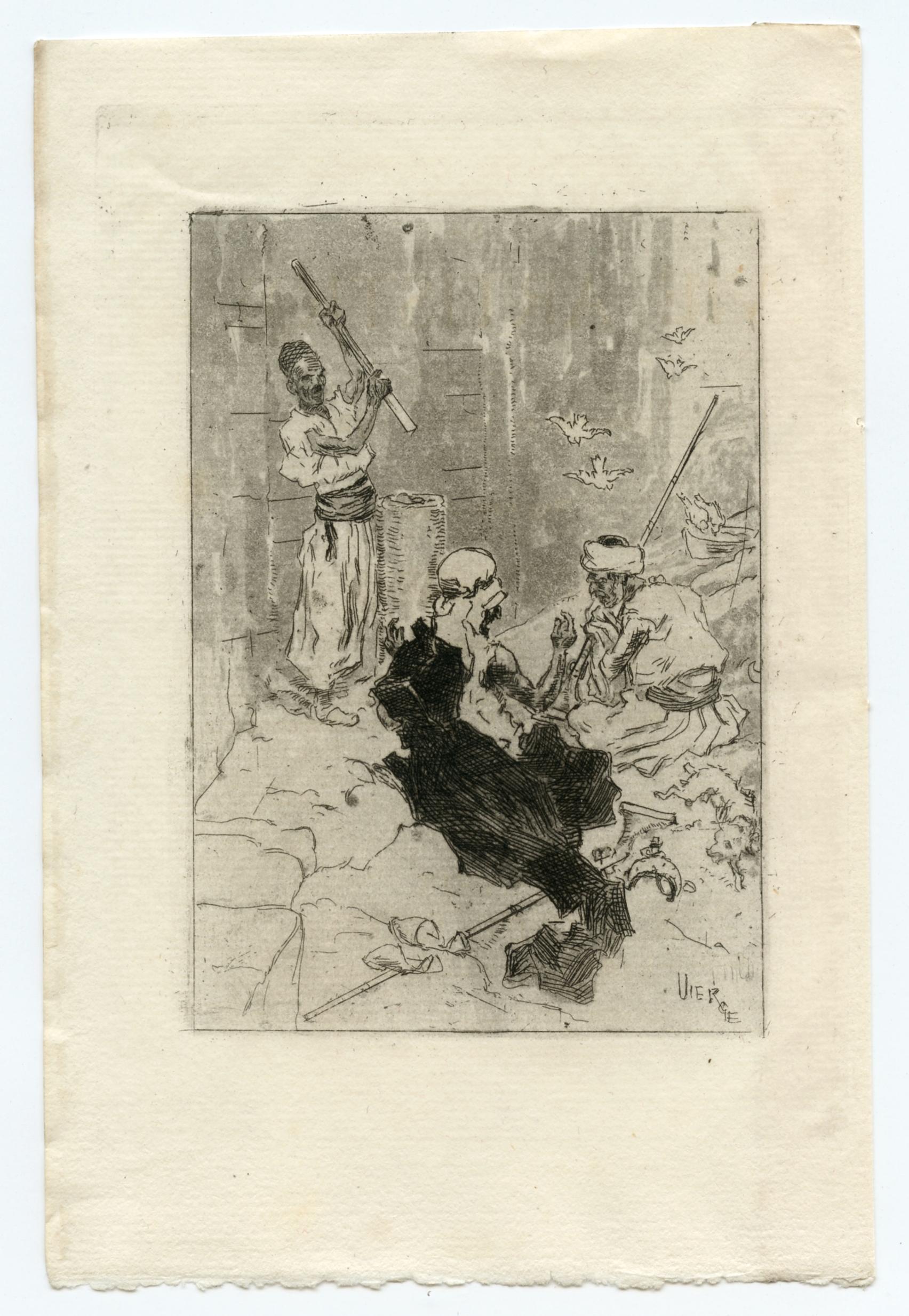 Medium: original etching. This impression on laid paper was printed in 1901 for Gustave Geffroy's 