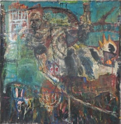Large Scale Neo-Expressionist San Francisco Urban Scene -- The Mission District