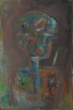 Retro Looking Away - Figurative Abstract 