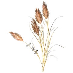 Daniel d'Haeseleer 1970s Brass and Copper Wall Sculpture