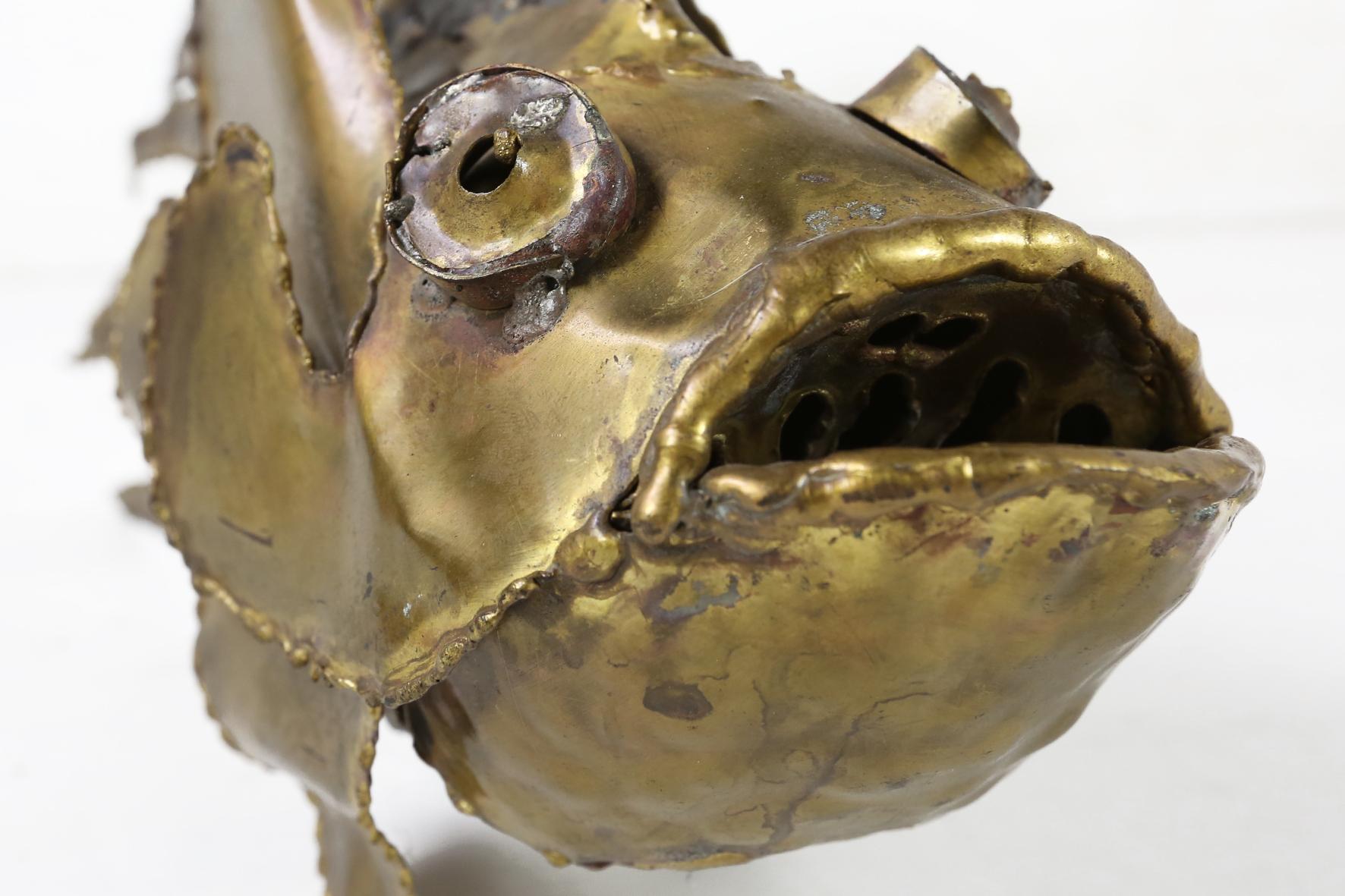 Daniel D'haeseleer Brutalist Fish Sculpture, 1970s For Sale 4