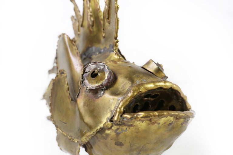 Belgian Daniel D'haeseleer Brutalist Fish Sculpture, 1970s For Sale
