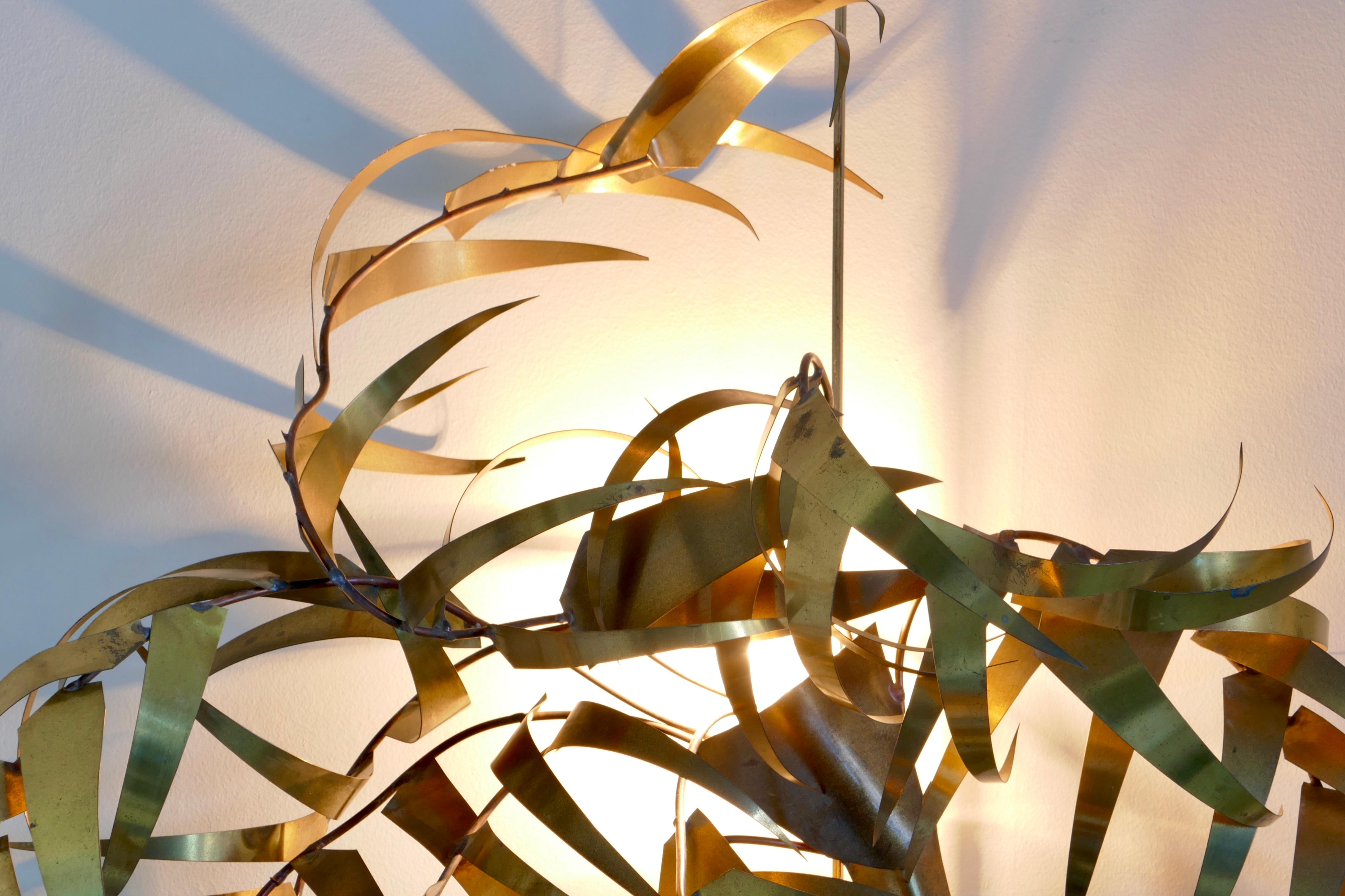 Daniel Dhaeseleer Palm Tree Wall Light Sculpture  For Sale 3