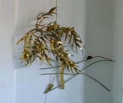 Daniel Dhaeseleer Scultura luminosa da parete con albero di palma