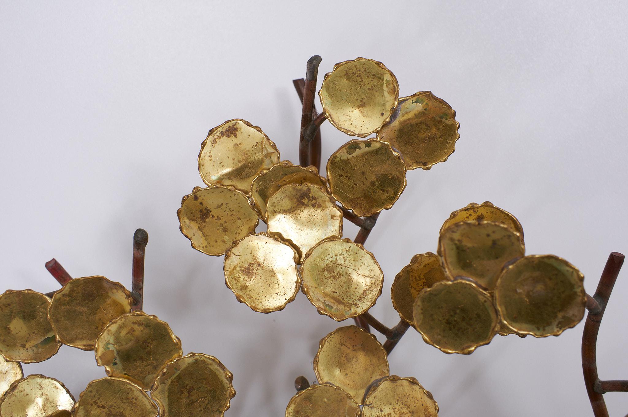 Daniel Dhaseleer Wall Trees  sculptures Brass Copper 1970s Belgium    For Sale 1