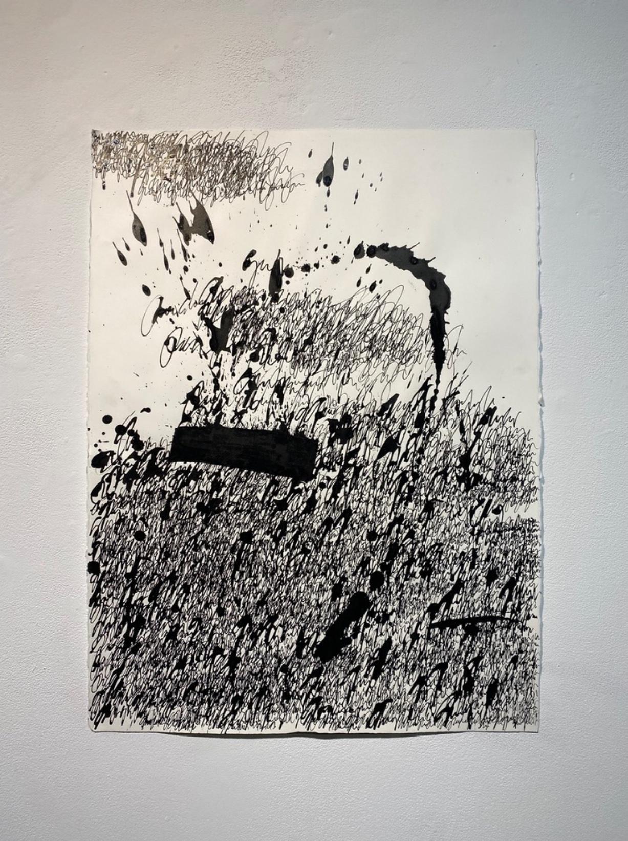 Daniel Diaz-Tai Abstract Painting - Asemic N0015.23
