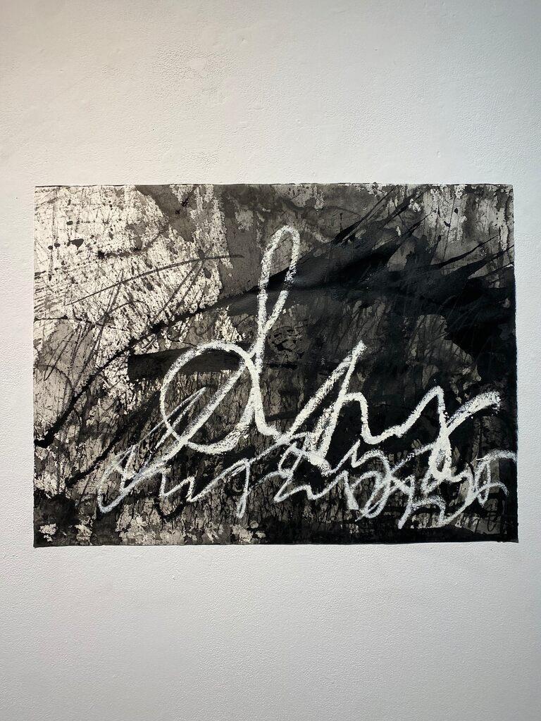 Daniel Diaz-Tai Abstract Painting - Asemic N008.23