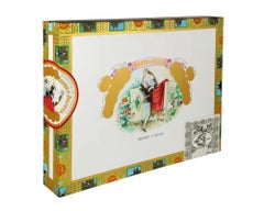 Daniel Douke (American, b. 1943) Romeo & Juliet Cigar Box Acrylic Painting C.