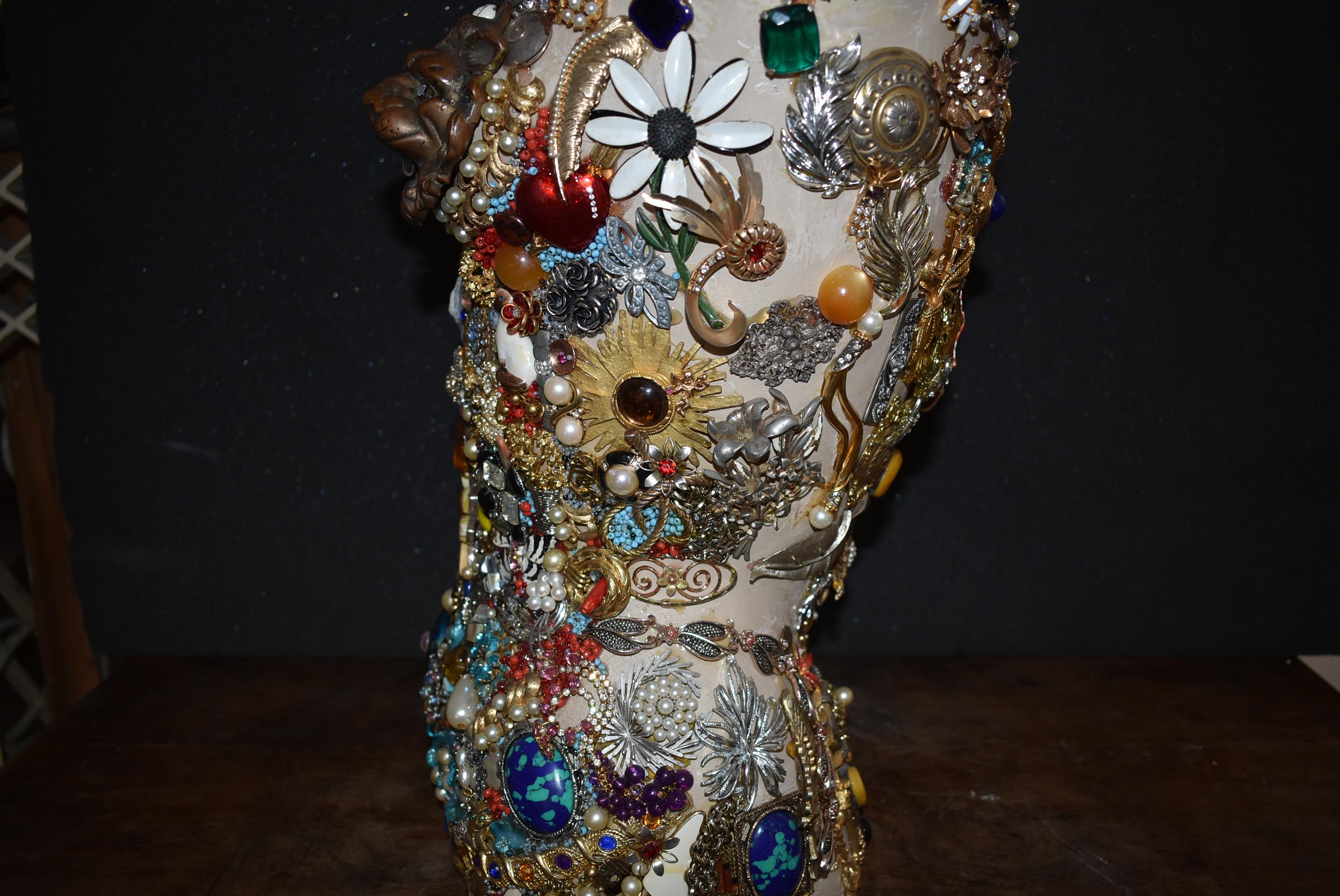 Glass Daniel Dupir Unique Jewelry Sculpture For Sale
