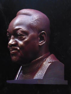 'Portrait of Jesse Jackson' by Daniel Edwards, Polylactide and Wood