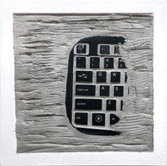 “Pen Decline 1 - 2 - 3 in Grey” (Archeology series) Computer Keyboard Sculpture