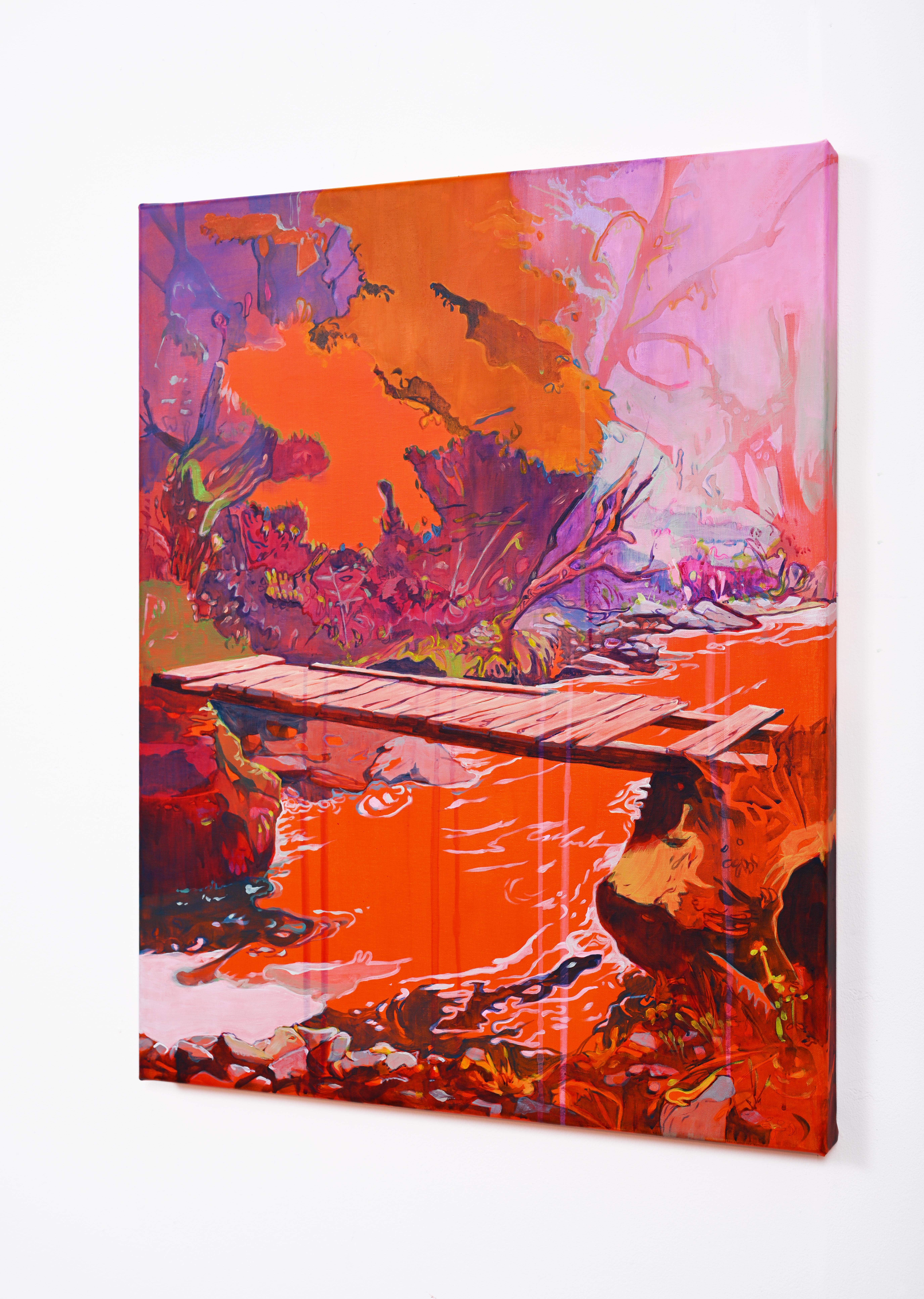Unité à l'automne - Orange Still-Life Painting par Daniel Freaker 