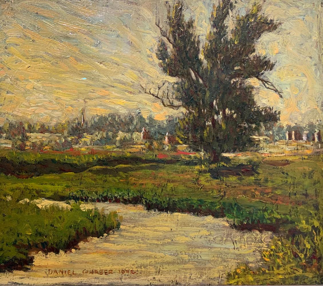 Daniel Garber, The Stream, Oil on Board, 1902 For Sale 1