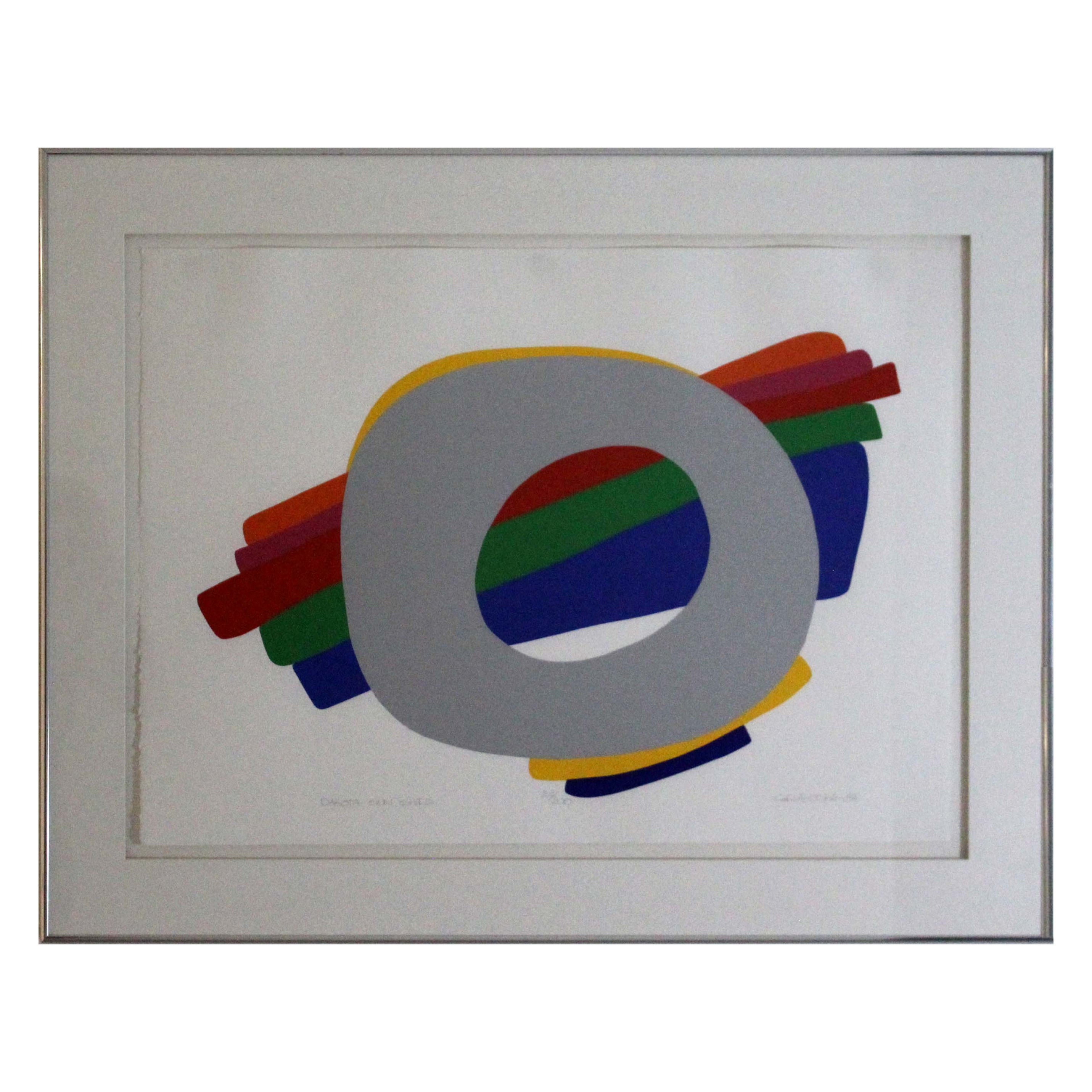 Daniel Gelakoska Dakota Sun Shield 1984 Signed Contemporary Serigraph 23/200